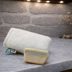Gant exfoliant Laine feutrée