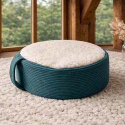 coussin de méditation bio - cosse de sarrasin & laine de mouton