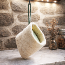 Fleur de Douche en Laine feutrée